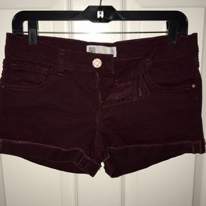 Maroon colored RSQ shorts